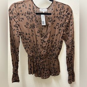 Bella Dahl Cheetah Print Top